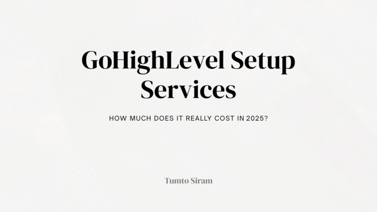 How much does GoHighLevel setup services usually costs.