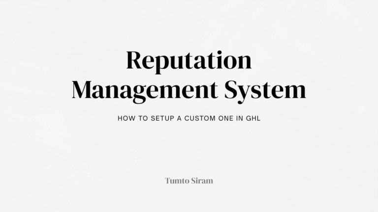 How to setup reputation management in Gohighlevel