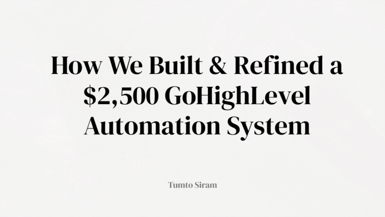 GoHighLevel two-pipeline automation system dashboard for roofing contractor lead management showing lead to appointment and appointment to outcome workflows