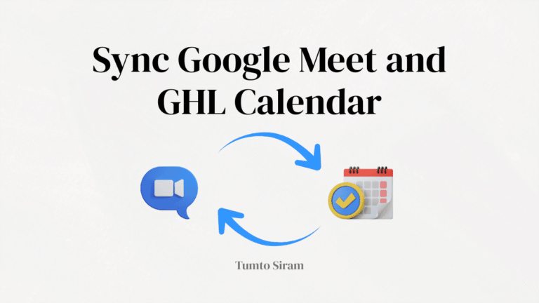 Gohighlevel Calendar and Google meet integration